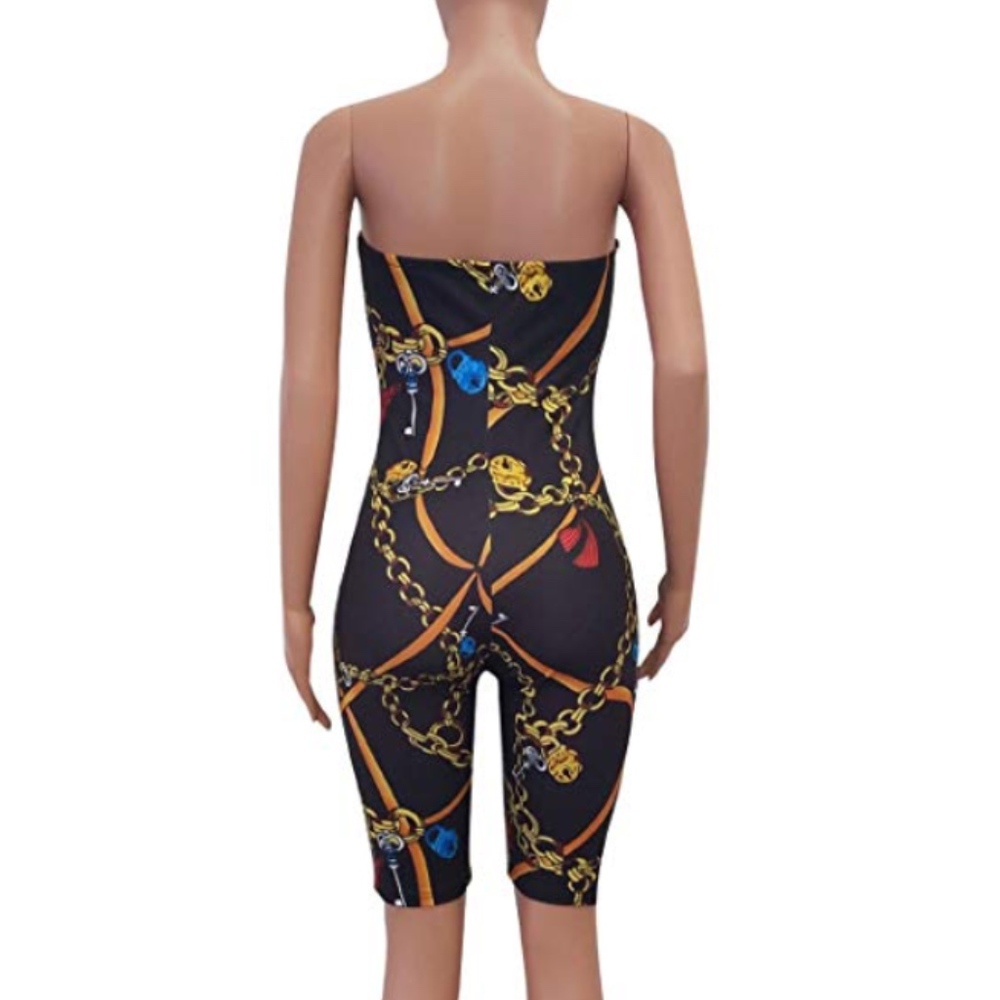 Bodycon Capri Jumpsuits Rompers - Picture 4 of 5